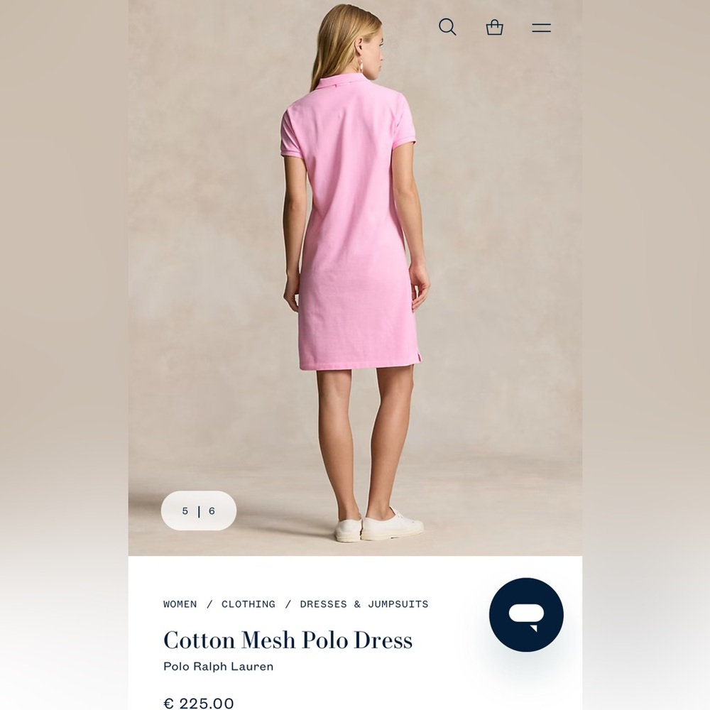 Pink Ralph Lauren Polo Dress with Embroidered Logo - Picture 4 of 7